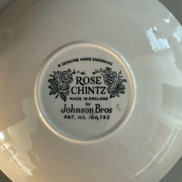 Vintage Johnson Bros. Rose Chintz Tea Cup & Saucer  Made In England Set of 3 - Picture 7 of 9